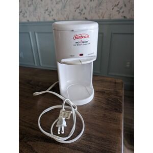 Vintage Sunbeam Hot Shot White Hot Water Dispenser #3211 Tested/Works EUC